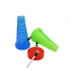 TRAVELLING Plastic Stretchable Water Bongs Portable Creative Hookah Shishia Folding Smoking accessories 3 Colors