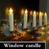 Julgran Clip Candle Flameless Blinkande Med Fjärrkontroll Och Sugkopp, LED-ljus för Halloween Födelsedag Garden Decoration 210702