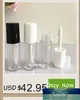 Packing Bottles Empty Round Lip Gloss Tube Black Balm Refillable Containers Cosmetic Portable 30pcs/Lot