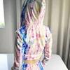 Women Fashion Tie-dye Print Harajuku Style Summer Hoodies Stylish Lady Long Sleeve Zipper Zip-up Hooded Girl Suit Jogging Tops 210421