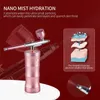 Foreverlily Mini Air Compressor Kit Air-Brush Verf Spray Gun Airbrush Voor Nail Art Tattoo Craft Cake Face Nano Fog Mist Spuit 220302