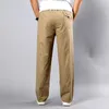 Zomer heren khaki broek groot formaat rechte fit grote maten 5XL zijzakken wijd been katoen zwart lading broek werk broek man 210714