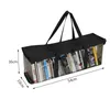 Book Storage Large Capacity Clear Bag Waterproof For DVD Removable Bookshelf Portable Zipper Bags