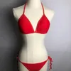 Trendy Brieven Ketting Bikini Badmode Sexy Split Halter Spa Zwembaden Badpak Zomer Strand Duiken Badpak Vrouwen Mode