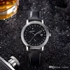 Vista de Constellation de Alta Qualidade dos Homens Assista Blue Star Dial Strap de Couro Waterproof Watches Feminino Branca Roupas de Quartzo Horóscopo Relógios de Relógios