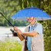 Paraplyer 1 pc 95 cm utomhus paraply handsfree huvudmonterat dubbelskikt