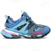 Triple s hommes femmes chaussures plate-forme sneaker runner bleu profond gris blanc orange lueur dans le noir rose jaune violet mode casual tr