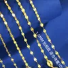 Colliers Chaînes Collier à lèvres plaqué K or chaîne simple attrayante chaîne de collier en or violet