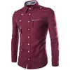 Brand Men CAMISA DE MODA DE MODA DESIGN MENS FIT DELIDATE CAMISA DE VESTIDO DE OLTÃO DE MODA MENEVO CAMISETA CHEMISE HOMME CAMISA MASCULINA 210629