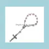 Pearl Vintage Rosary för män kvinnor religiösa smycken många färger wi764 pärlsträngar 2z6ra