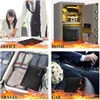 Fireproof Document Bag Safe Storage Pouch With Zipper Case Waterproof Money Bags File Envelope Holder For Home Office Business