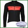 Pro equipe Scott Ciclismo Jersey Mens Inverno Térmico Térmico Manga Longa Mountain Bike Camisa Estrada Bicicleta Tops Aquecedor Roupas De Corrida Ao Ar Livre Sportswear Y21050651