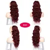 Women European and American Ponytail Elastic Net Large Wave Ponytails Fashion Large Curl Hair Synthetic Multicolor Fiber Horsetail hairs