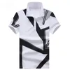 Mężczyźni Koszule 2022 Lato Wysokiej Jakości Geometria Drukarnia Casual Mężczyzna Krótki Rękaw Koszula Polos Para Hombre Męskie