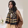 In stock selling women cashmere scarf new classic luxury thick printing checks apply to winter1573970