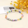 Beaded Strands Go2Boho Quartz Crystal Bracelets Heishi Bracelet For Women Colorful Glaze Letter Love Female Jewelry Strand Pulseras Fawn22