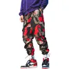 Mode imprimé hommes sarouel Hip Hop décontracté Streetwear Joggers hommes mode d'été taille élastique pantalon LBZ45