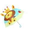 Güzel Karikatür Hayvan Tasarım Şemsiyeleri Çocuklar Çocuklar için Yüksek Kalite 3D Yaratıcı Bebek Güneş Şemsiye 47 cm * 8k SN2709