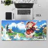 마우스 패드 손목 휴식 마이야 최고 품질의 겐신 임팩트 KLEE 독특한 데스크탑 패드 게임 Mousepad 대형 키보드 매트