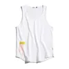 100% Cotton Gym Tank Top Men Casual Loose Overized Fitness Summer Mens Beach Singlet Japan O-Neck Bodybuilding Workout Tankop276T