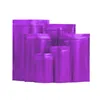 Matte Purple Aluminum Foil Stand Up Bag Grip Seal Tear Notch Doypack Food Snack Coffee Bean Storage Pack Pouches LX4225