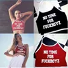 Women Crop Tops NO TIME FOR FUCKBOY Letter Printed SleevelHalter Top Tank Crop Tops Short Vest 2020 Summer Modis Sexy X0507