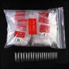 False Nails Nail Art Salon Health Beauty 1000PCS /Lot Clear White Natural French Acryl Tips UV Gel Tra Flexibel - Grootte #0- #9 Pack van 50