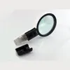 Interchangeable 2Lens 5X 75mm 10X 85mm Handheld Magnifier Microscope 2 LED Magnifying Glass Map Book Reading Magnifiers Jewelers Loupe