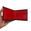 BOBAO Mode hommes portefeuille porte-carte sac de créateur en cuir portefeuilles rouge et noir intérieur 8 fentes casure bourse284I