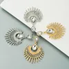 Boucles d'oreilles pendantes en cristal doré, mode coréenne, strass tendance, bijoux de déclaration pour femmes, accessoires, 2021