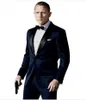 4-teilig (Jacke + Hose + Krawatte + Taschentuch) Bräutigam-Smoking für Herren, Hochzeitsanzüge, Abschlussball/formelle Anzüge/Bräutigam-Anzüge/Trauzeuge/Geschäftsanzüge
