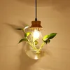 Lampada a sospensione per piante moderna decorazione in vetro in vetro di vetro ristorante bar bar soggiorno Studio illuminazione lampada a led