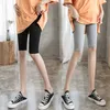 626 # Summer Thin Maternity Half Legging Cintura alta Ropa interior del vientre Ropa para mujeres embarazadas Cool Embarazo Shorts Bottoms 210918