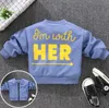 2021 Kids Coat Sweatshirt Wzór Dziewczyny Swetry Aktywne litery Chłopcy Bluzy Ubrania Children Top Długie Rękawy