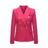 Mulheres Blazers e Jaquetas Casaco sob medida Roupa das mulheres Double Breasted Feminino Blazer Overcoat Básico Magro Montagem Lindo 210930