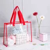 summer swimming Fashion Clear Plastic portable Handbag PVC Beach Bag