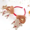Hårtillbehör 10st / Lot Faux Fur Öron Plush Antler Headband Lovely Reindeer Animal Hoop Holiday Party Christmas Cosplay