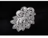 Vintage Retro Style Big Crystal Diamante Bejeweled Broscher för Kvinnor Klänning Scarf Brosch Pins Smycken Tillbehör Present AE070