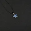 star point Natural Stone Pendulum Pendant Reiki Healing Crystal Necklace Green Blue Quartz Chakras Pendulo Jewelry