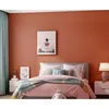 Wallpapers [Sound Insulation And Noise Reduction] Solid Color Orange Red 3D Three-dimensional Suede Velvet Thick Light Luxury Wallpaper