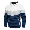 Men color blocking fashion sweater autumn winter casual sports tops clothes men hoodie