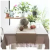 Jute RUG Area Tapijten Macrame Table Runner Tafels Doek Decoratie Tapijt met Kwastjes Badkamer Vloer Matten Nordic Chic Room Decor 211109