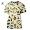 SONSPEE Anime Mode Herren 3D T Shirt 3D All Over Gedruckt Insekten Vögel Kleidung T Shirts Sommer Harajuku Casual Unisex T-Shirts X0621