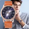 Wristwatches 2021 Casual Zegarki Mężczyzna Time Clock Mężczyźni Zegarek PU Skórzana Bransoletka Quartz Geneva Analog Wristwatch Relogio Feminino