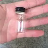 22 * 35 * 14mm 6 ml Küçük Cam Şişeler Alüminyum Vida Kap Mini Şeffaf Temizle Boş Kavanoz Metal Kapak Botellas 100 adetgrood Qty