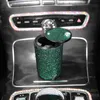 Rhinestone Bling biltillbehör Portable Diamond Car AshTray Universal Cigarett Cylinder Holder Car Styling 2104029766097