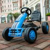 Karts à pédales pour enfants de 2 à 5 ans jouets à monter pour garçons filles avec siège ergonomique voiture à pédales pour enfants avec frein à main