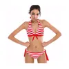 2021 Kobiety Strój kąpielowy Dziewczyna Bikini Biustonosz Zestaw Dwuczęściowy Sportowy Swim Swim Swimwear Beachwear Kąpiel