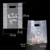 50pcs Packaging Thank You Candy Gift Bags Environmentally Friendly Chocolate Dragees Sweet Plastic Cupcake Bag Wedding Wrapping 211108