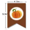 Striscione del Ringraziamento Decorazioni Tacchino Zucca Ringrazia Corde Tirare Bandiera Autunno Autunno Raccolto Camino Appeso A Parete Festival Festa Decorazione Domestica